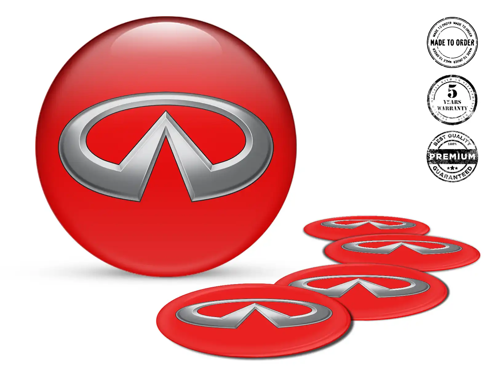 Infiniti Insignias de Rueda Estilo Pegatinas de Epoxi Premium